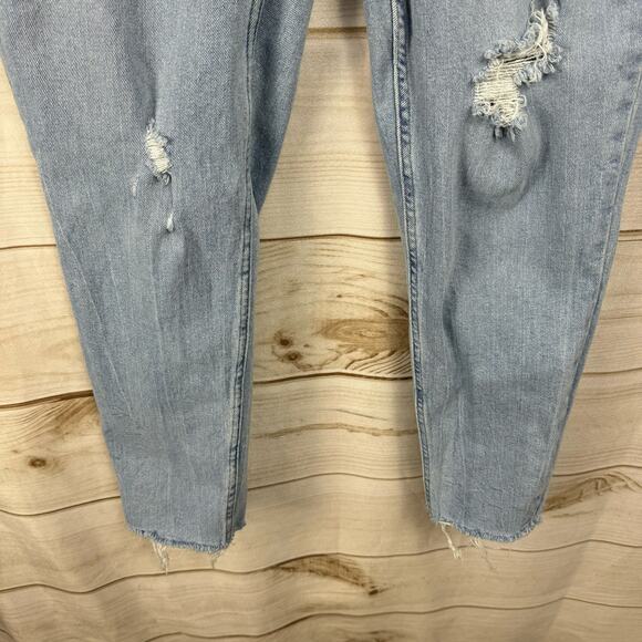 Calvin Klein Jeans Distressed Raw Hem High Rise Skinny Jeans Size 33 - Picture 3 of 13